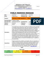 Tropical Storm Warning#1 - Orange Level