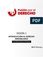 Sesión 1 Derecho Inmobiliario y Saneamiento Registral