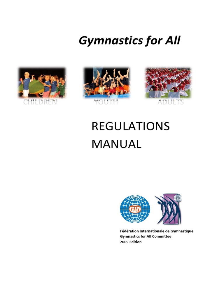 Gymnastics For All Regulations Manual PDF Gymnastics Physical