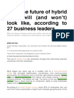 Future of Hybrid Work Accoring 23 Leaders