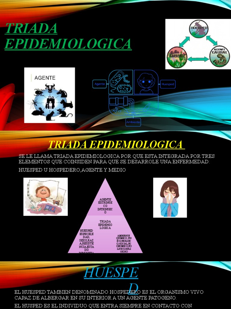 Triada Epidemiológica: Elementos Clave | PDF | Virus | Organismos