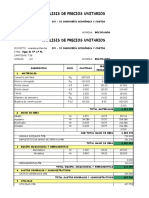 Analisis Precios Unitarios