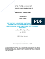 Report On Liquefied Natural Gas (LNG) Terminals Accessible For Bosnia and Herzegovina (Bih) and Their Development Progress