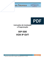 Instalação e Programação XIP-500 GVT Rev01
