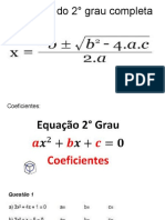 Resolução de equações do 2° grau e problemas de área e idade