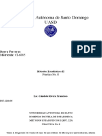 Dayra Ferreras-CI6085-Métodos Estadísticos II - (Practica No.8)
