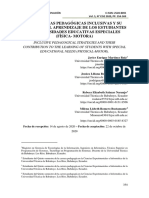 Estrategias Pedagógicas para Atender A Las Necesidades Educativas Especiales en La Educación.