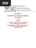 Employee Management System: L. N. Mishra College of Business Management