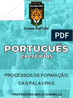 PORTUGUÊS - Ex. - Processos de Formação Das Palavras II