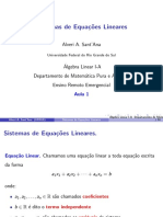 Aula 1 - Álgebra Linear