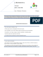 E - Prova Modelo 5 Grupo Recursos para Matemática