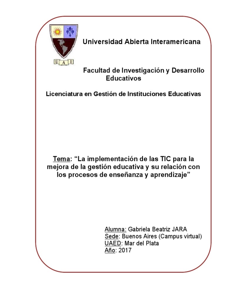 Tema La Implementacion de Las TIC para L | PDF | Plan de estudios ...