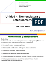 Unidad 4 Nomenclatura y Estequiometria 2022