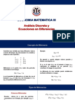 Economia Matematica Iii: Análisis Discreto y Ecuaciones en Diferencias