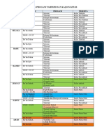 Jadwal Progam Tahfizh Dan Kajian Kitab