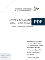 Historia de La Mineria y Metalurgia en México
