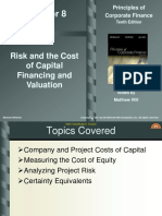 Chapter 8 - Risk and The Cost of Capital Financing and Valuation