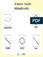 Checklist Arrumando A Mesa Colherincludive