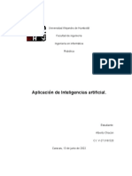 Aplicación de Inteligencias Artificial