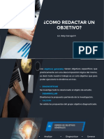 Cómo Redactar Objetivos