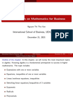 Maths for Business Lecture Notes