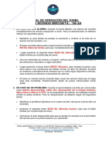 Manual de Operación Del Panel Mircom de Cenan