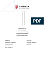  CSC 1017 System Analysis and Design Individual Project