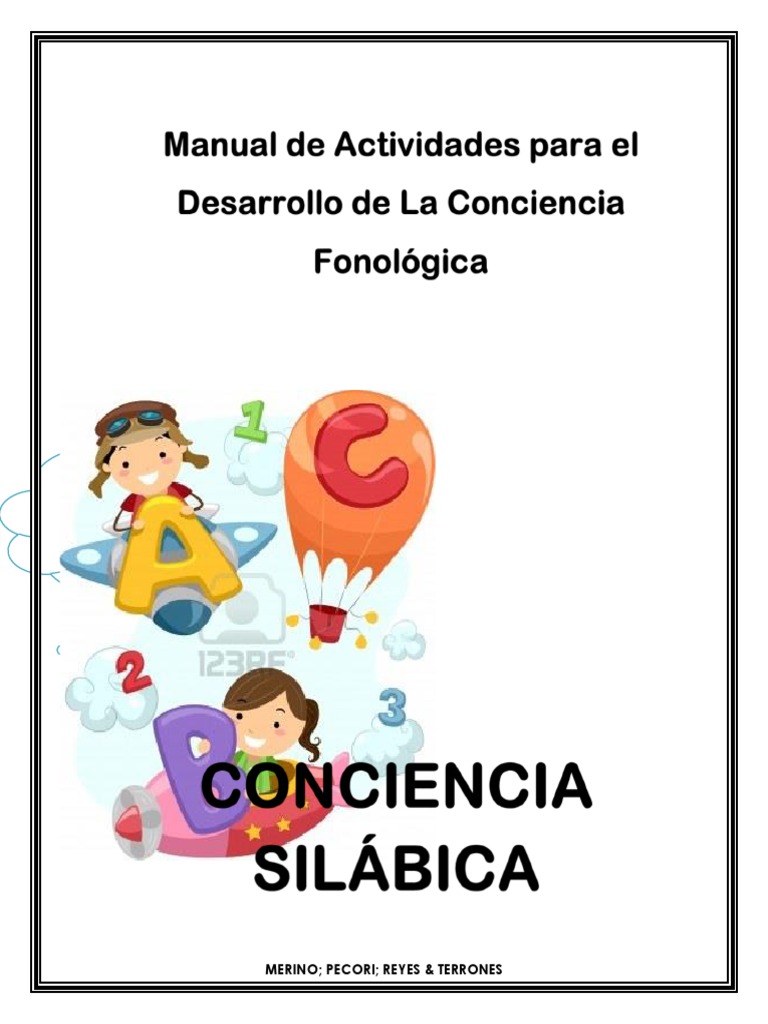 Cuadernillo Conciencia Fonológica | PDF | Sílaba | Comunicación oral