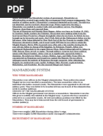 Mansabdari System: Who Were Mansabdars