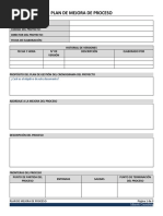 Formato de Propuesta de Mejora | PDF
