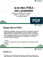 HTML5 video tag attributes and properties