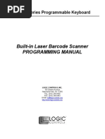 Built-In Laser Barcode Scanner Programming Manual: Klaser Series Programmable Keyboard