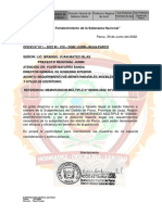 Requerimientos de La Subprefectura Distrital de Parco - 30de Junio