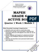 Mapeh Grade 6 Active Body: Quarter 1 Week 1 Module 1
