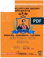 Planificación Semana 7 y 8 Septimo Egb Media