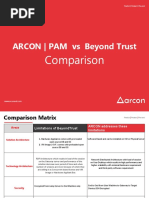 ARCON PAM Vs Beyond Trust