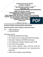 Sambutan Buka Latsar Ombusdman Dan Bekasi