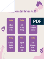 Jadwal Hafalan Juz 30