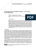 5S Implementation in Welding Workshop - A Lean Tool in Waste Minimization