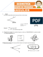 Problemas Con Angulos para Quinto de Primaria