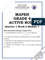 Mapeh Grade 6 Active Body: Quarter 1 Week 6 Module 1