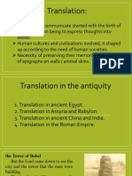 History of Translation