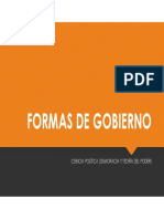 Formas de gobierno y teoría política