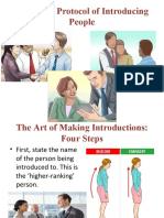 Etiquette: Protocol of Introducing People
