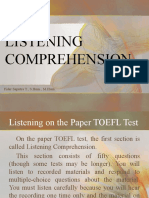 Listening Comprehension (Mr. Fider) Exercise (Presented)