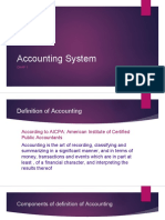 Accounting System, Chap 1