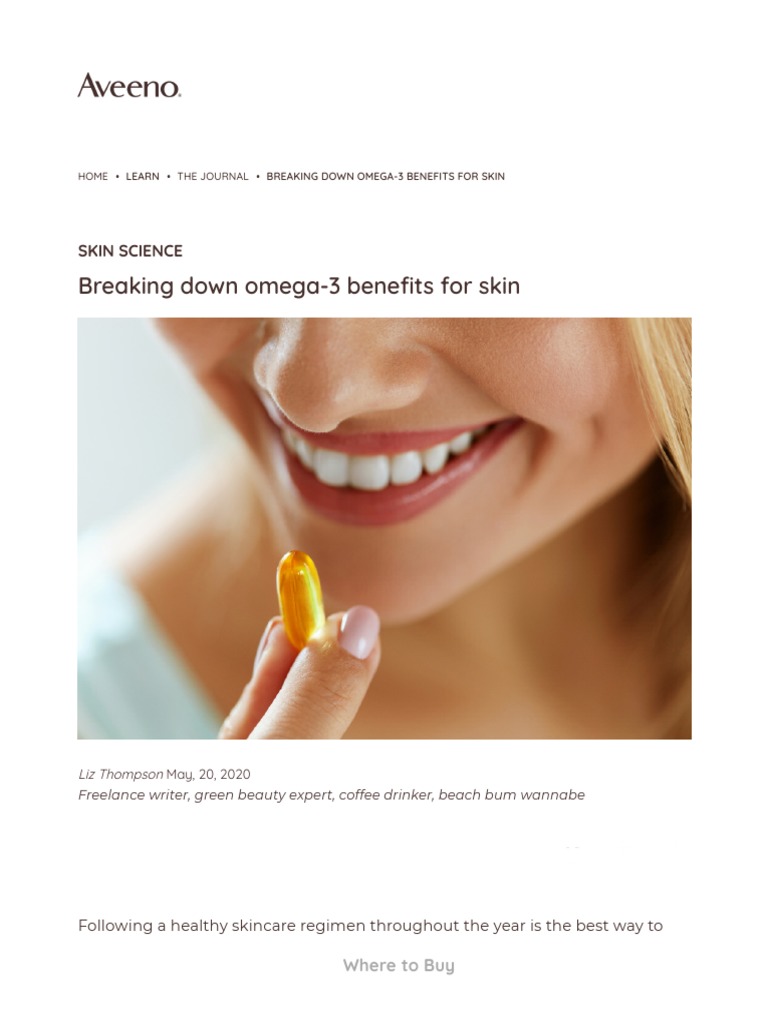 omega 3 health benefits for skin