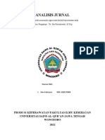 Analisis Jurnal: Disusun Untuk Memenuhi Tugas Mata Kuliah Keperawatan Anak Dosen Pengampu: Ns. Ika Purnamasari, M.Kep