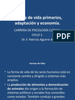 Formas de Vida Primarios y Economía.