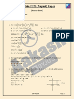 JEE Main 2021 Question Paper Maths August 26 Shift 1